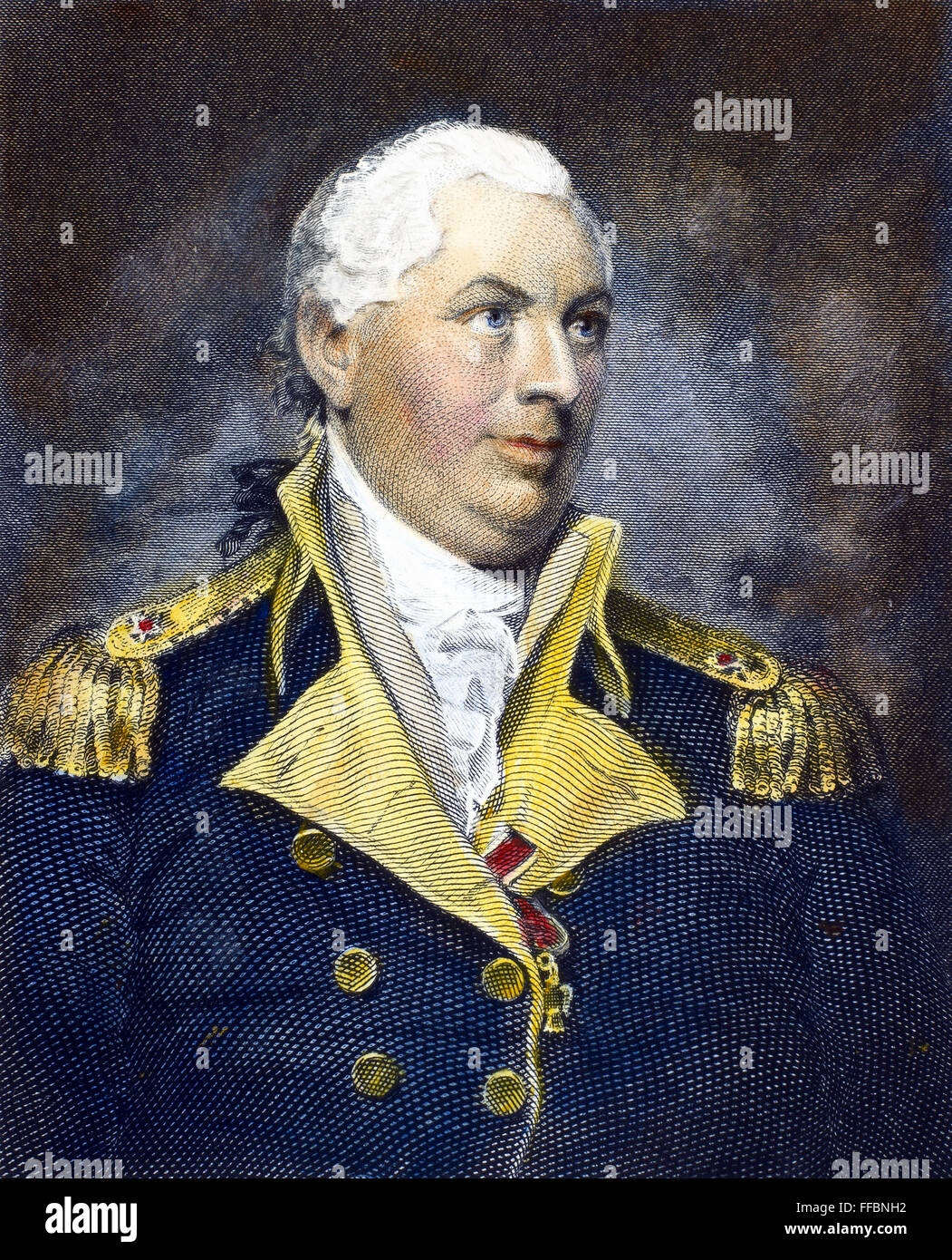 JOHN BARRY (1745-1803). /nAmerican (Irish-born) naval officer. Steel engraving, 19th century. Stock Photo