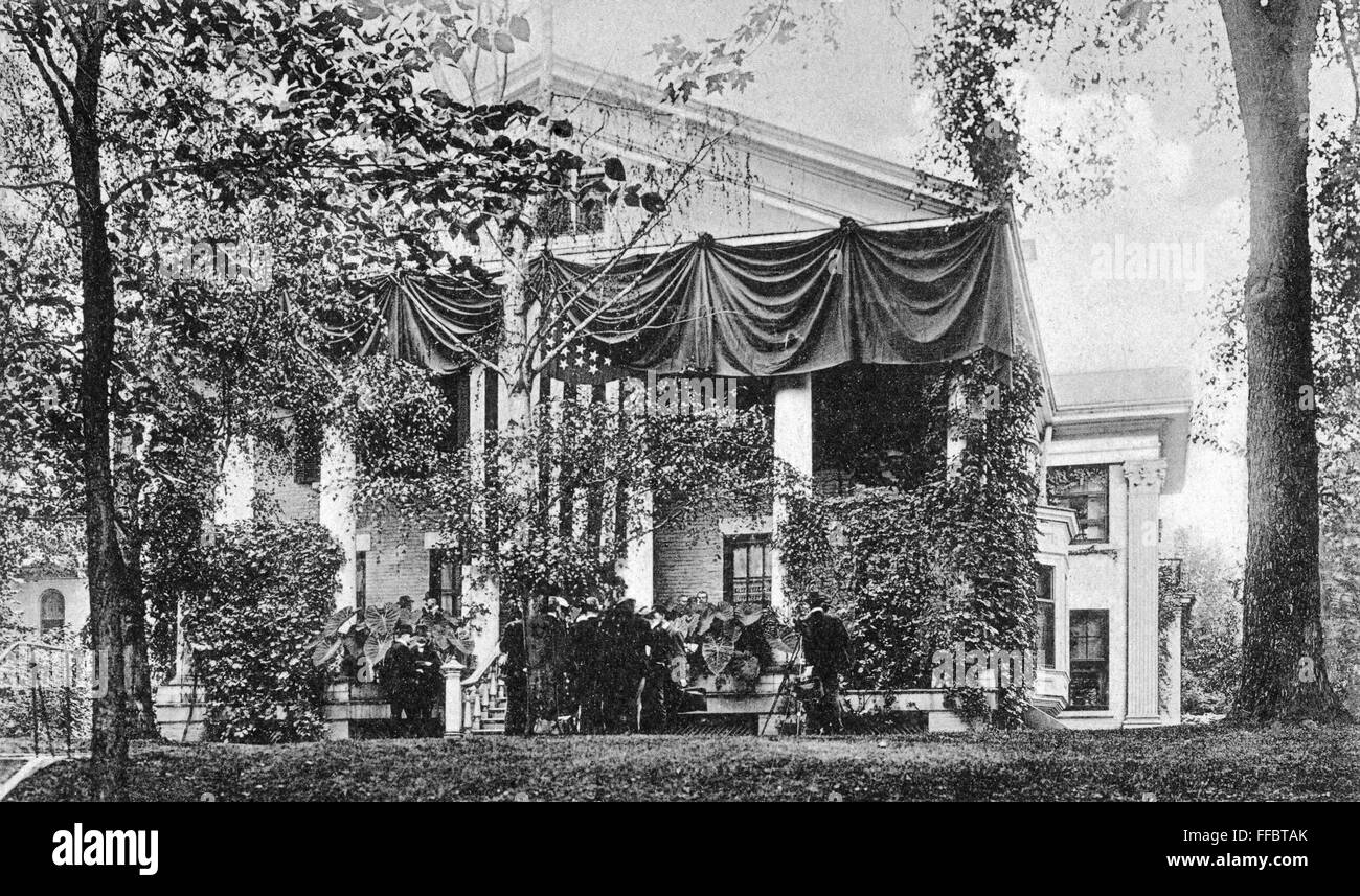 ROOSEVELT OATH OF OFFICE. /nThe Ainsley Wilcox residence in Buffalo