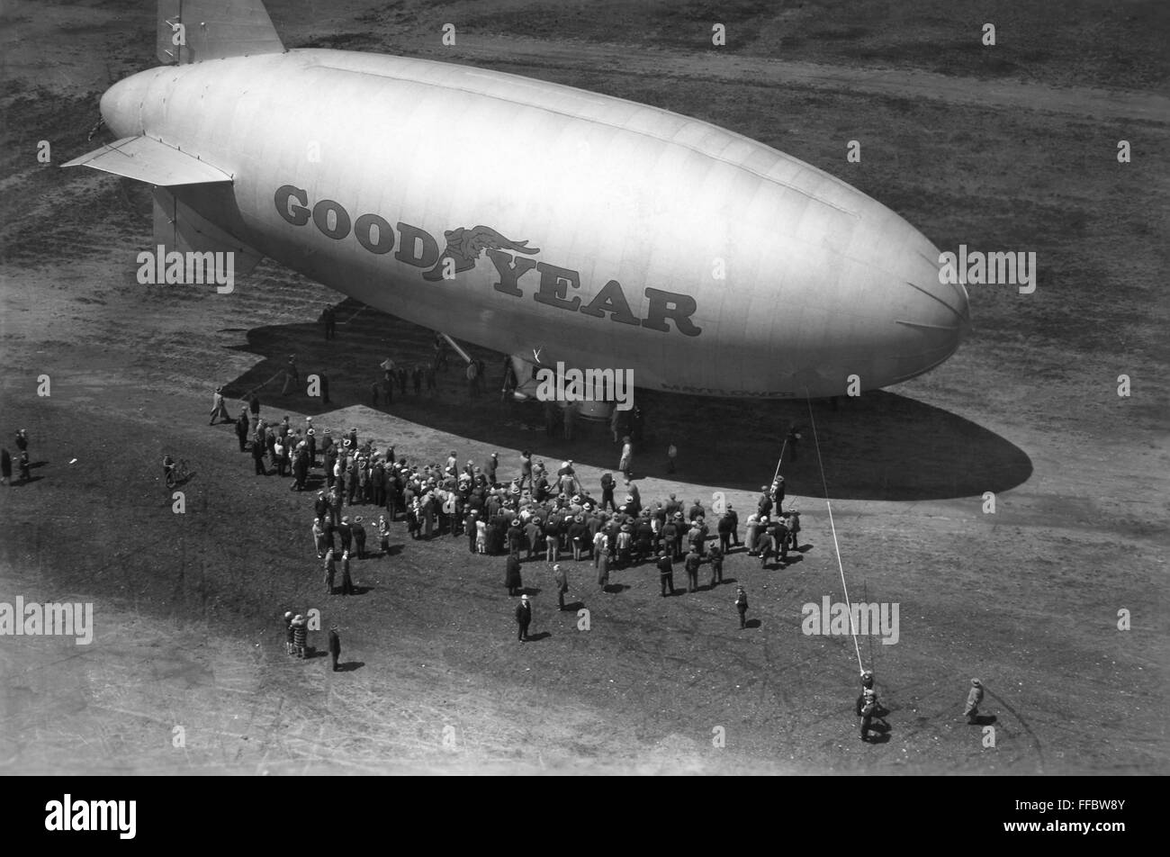 GOODYEAR BLIMP. /nEarly 20th century photograph Stock Photo Alamy