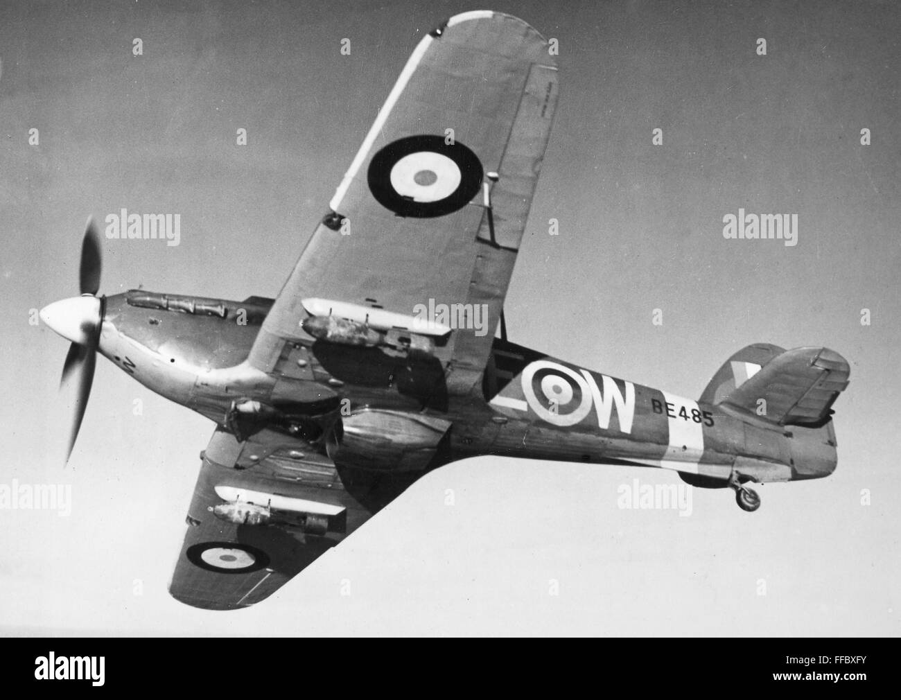 HAWKER HURRICANE, 1942. /nA Hawker Hurricane fighter aircraft of the
