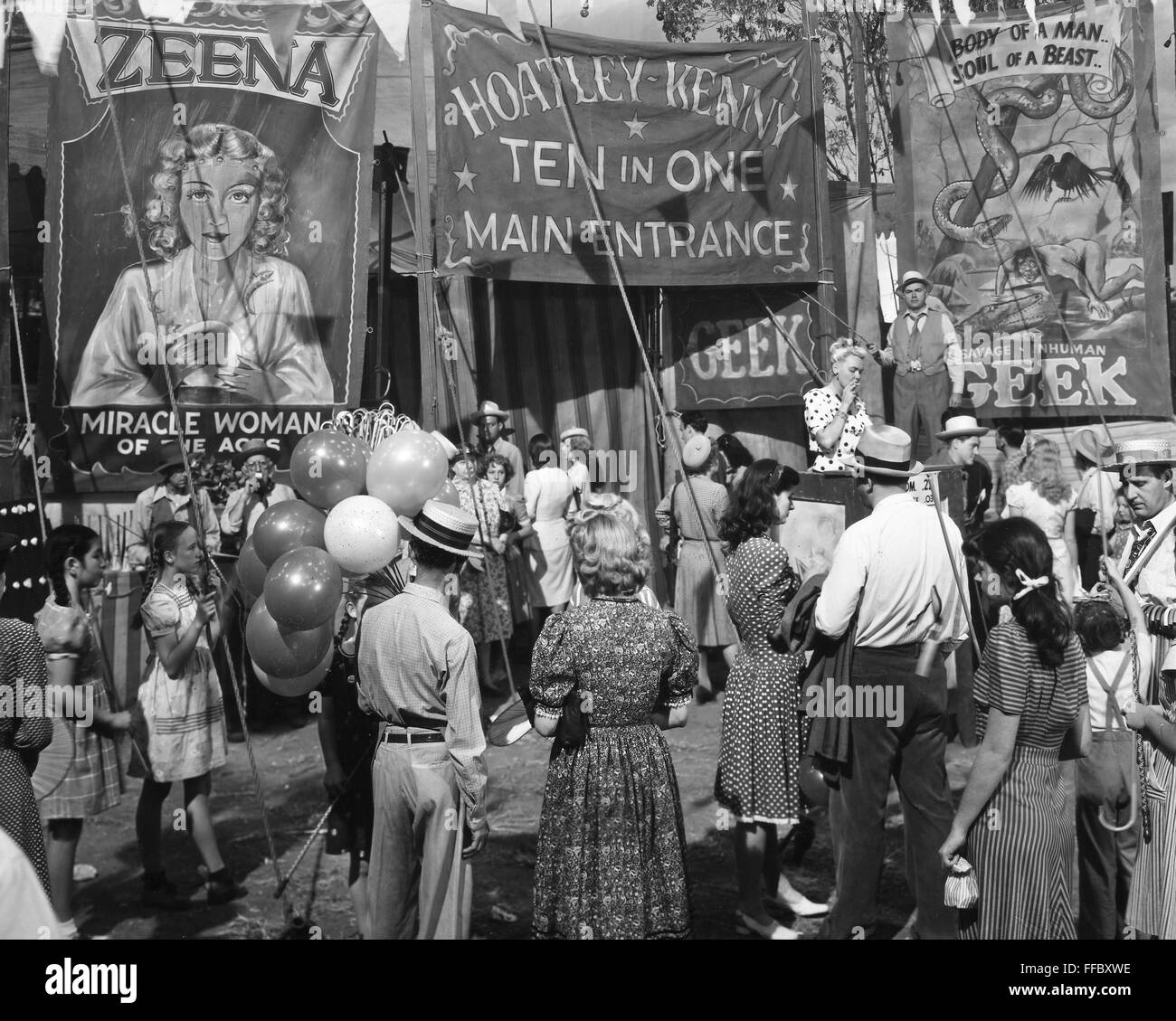 FILM NIGHTMARE ALLEY. /nScene from the 1947 film 'Nightmare Alley