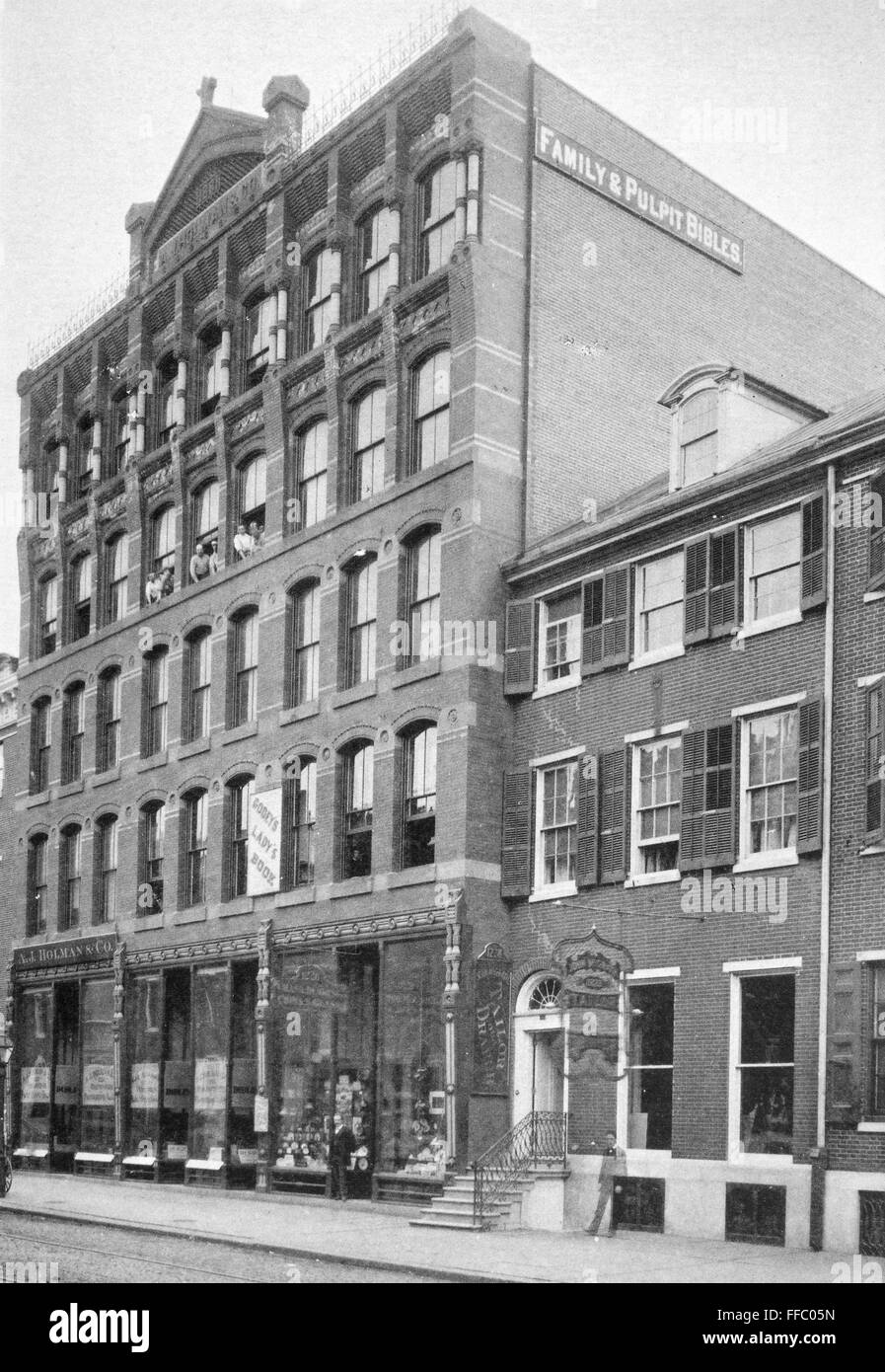 PHILADELPHIA ARCH STREET. /nThe brick building at 1222 Arch Street in