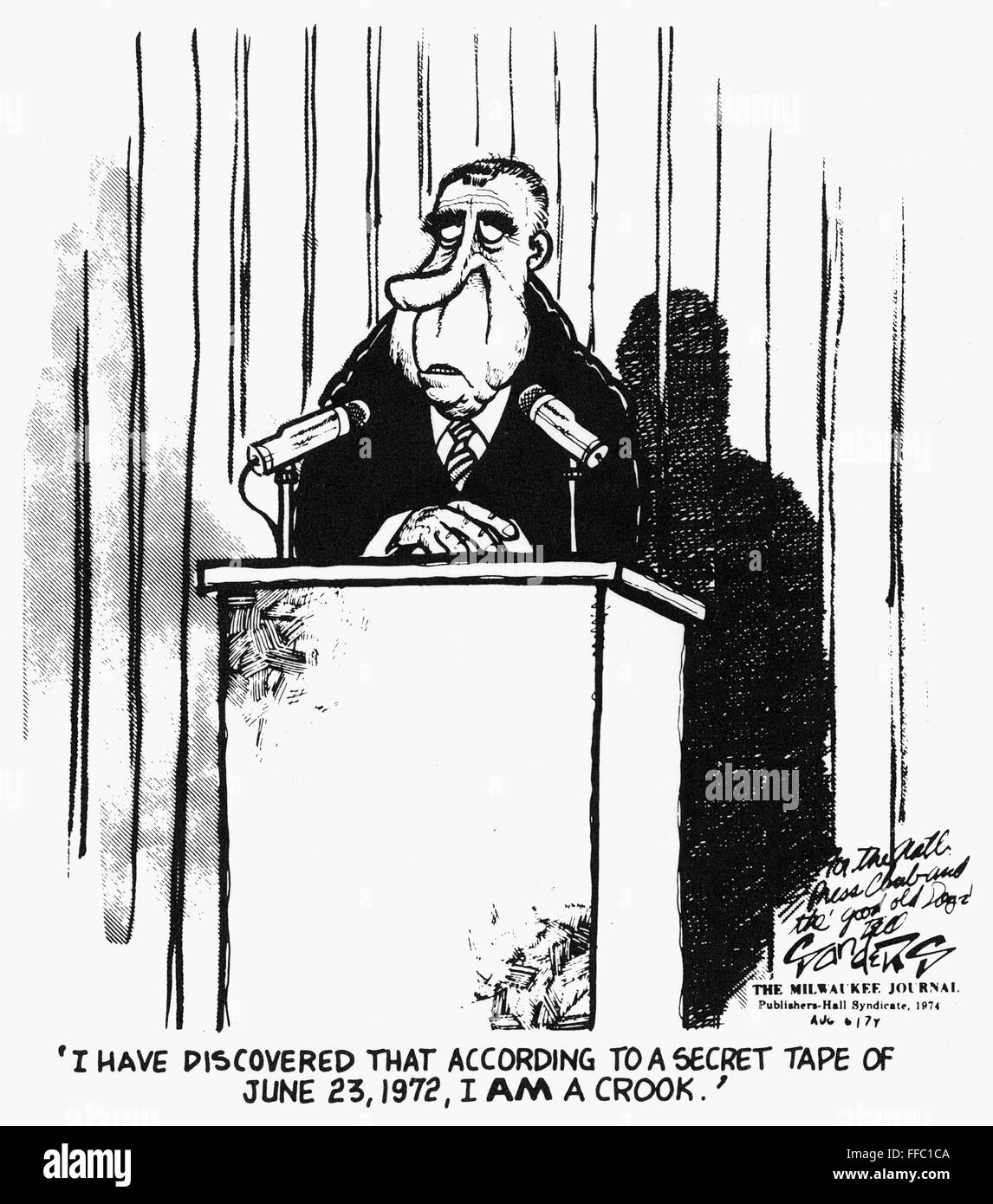 WATERGATE SCANDAL, 1974. /n'I Have Discovered That According to a