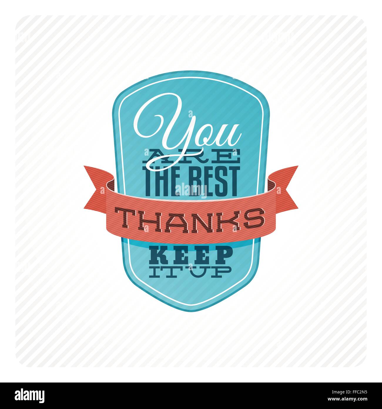 Vintage thank you card Stock Vector Image & Art - Alamy