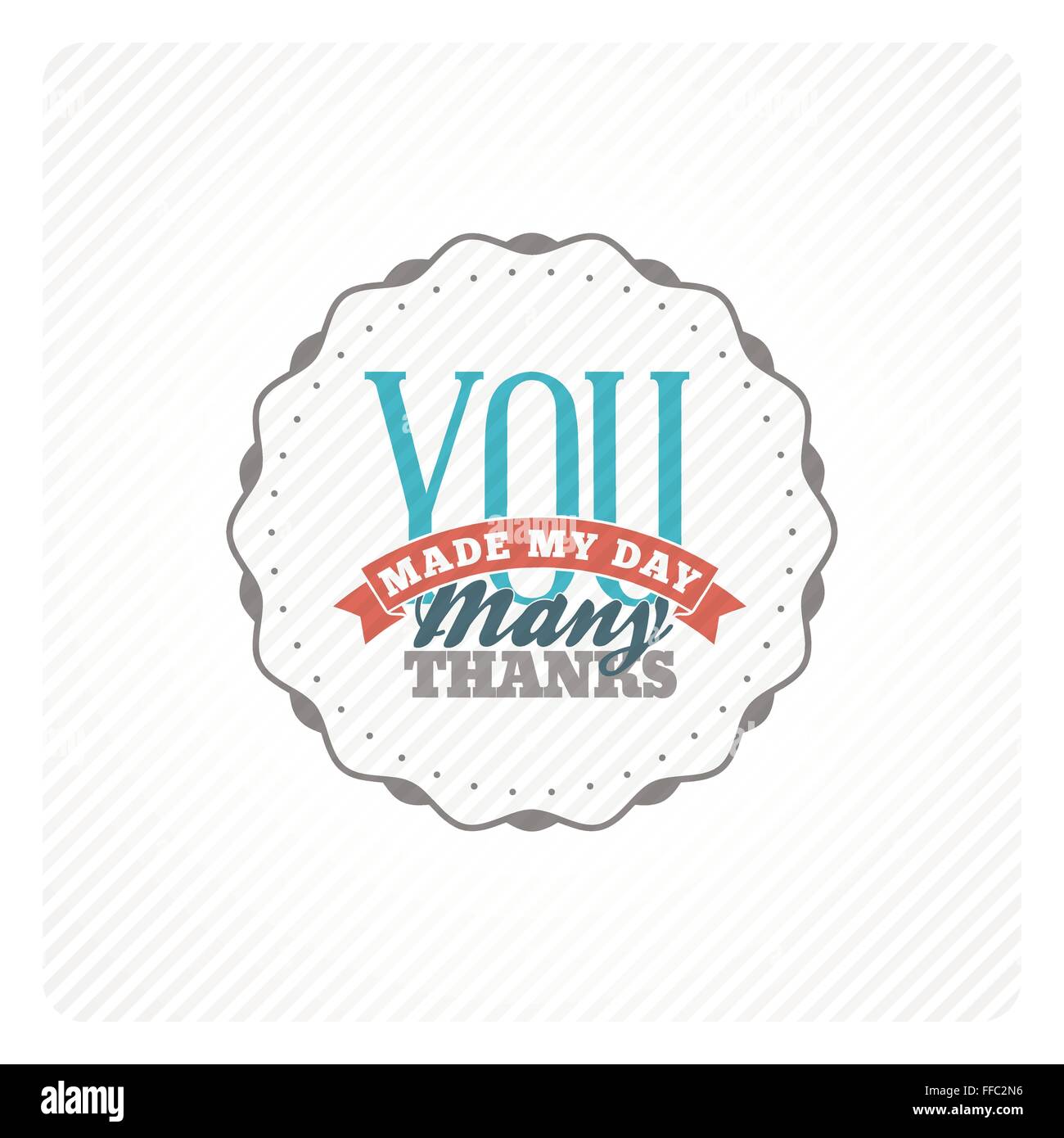 Vintage thank you card Stock Vector Image & Art - Alamy