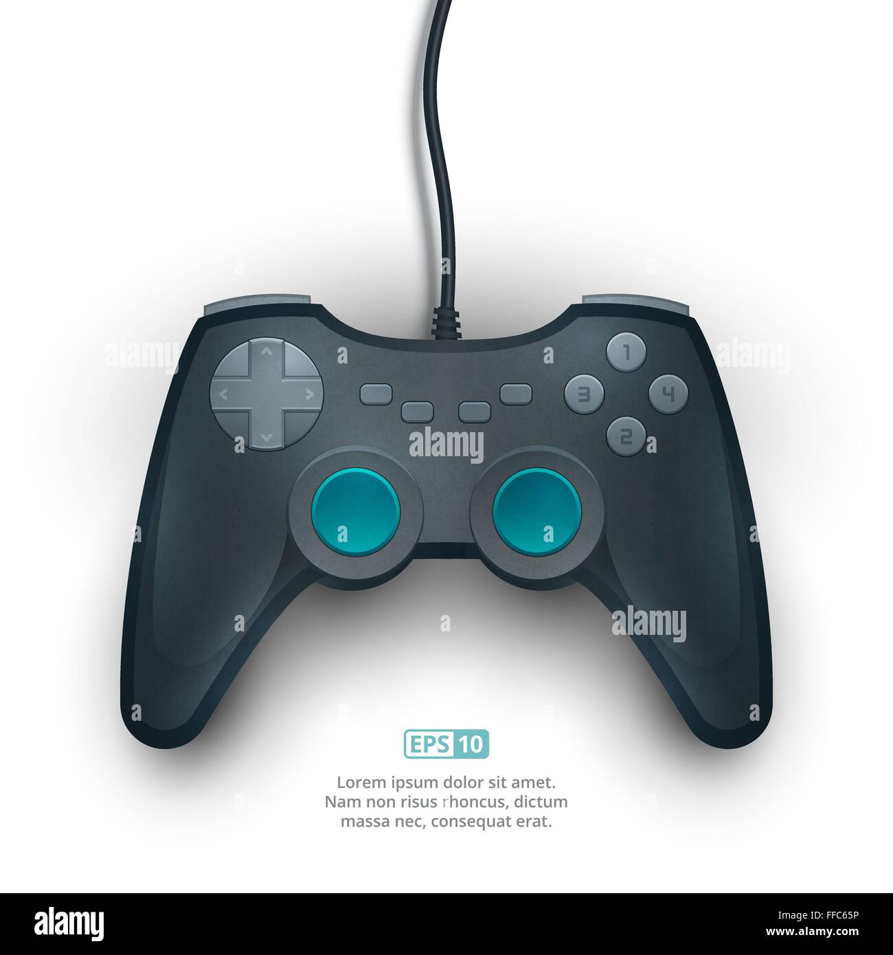 Realistic Illustration of a Game Pad Stock Vector Image & Art - Alamy