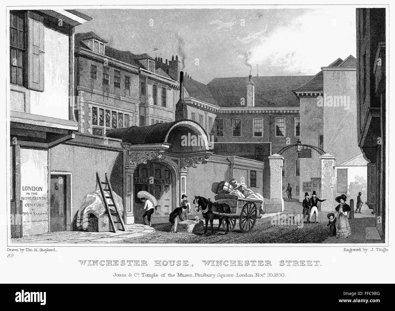 LONDON WINCHESTER HOUSE. /nView of Winchester House on Winchester