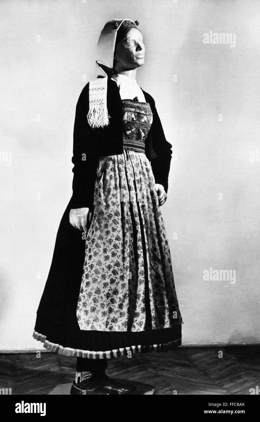 YUGOSLAVIA: COSTUME. /nWoman's traditional costume, probably from the ...