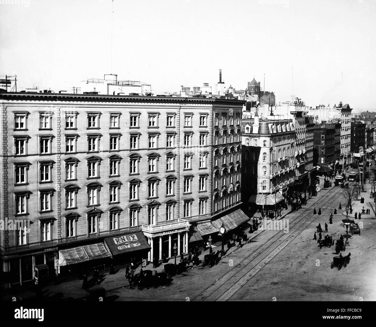 Aerial View Of The Fifth Avenue In Manhattan New York City Usa Stock Photo Alamy