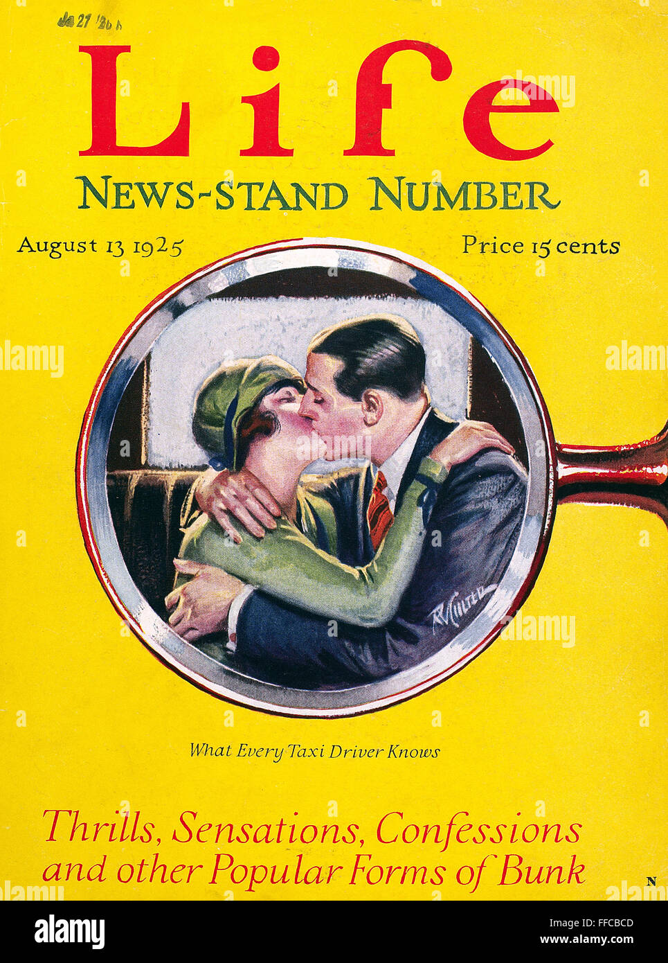 MAGAZINE: LIFE, 1925. /n'Life' magazine cover, 13 August 1925 Stock ...