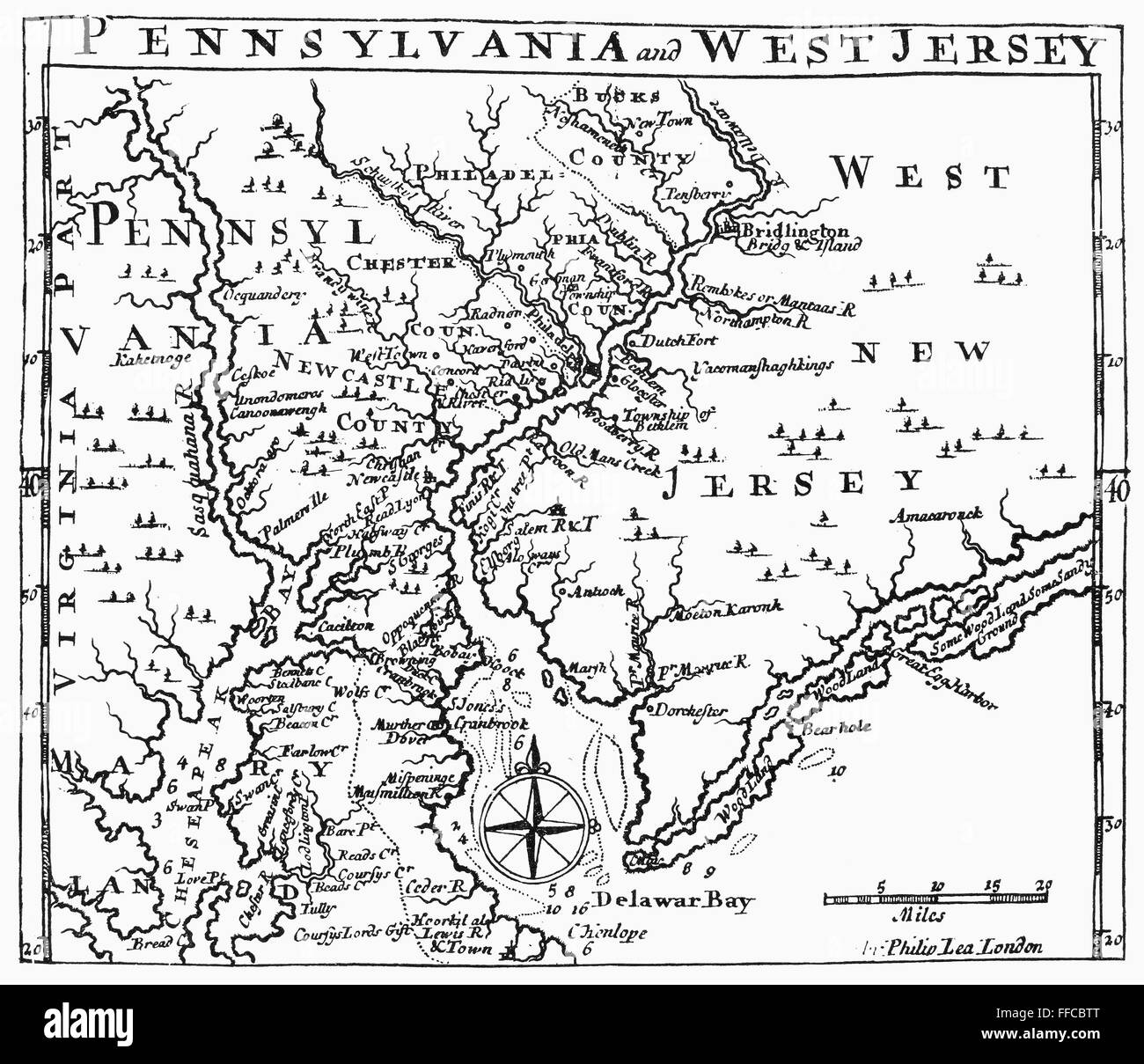 MAP DELAWARE RIVER NMap Of Pennsylvania And Western New Jersey Line   Map Delaware River Nmap Of Pennsylvania And Western New Jersey Line FFCBTT 