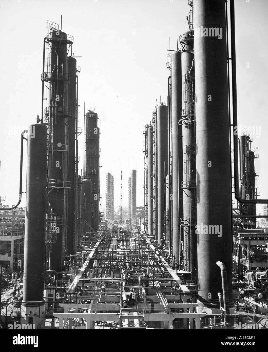 RUBBER PLANT, c1940. /nAmerican synthetic rubber plant, c1940 Stock