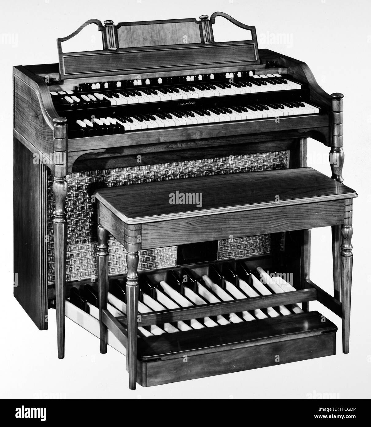 HAMMOND ORGAN, 1960s. /nThe Hammond A143 electric organ, in cherry