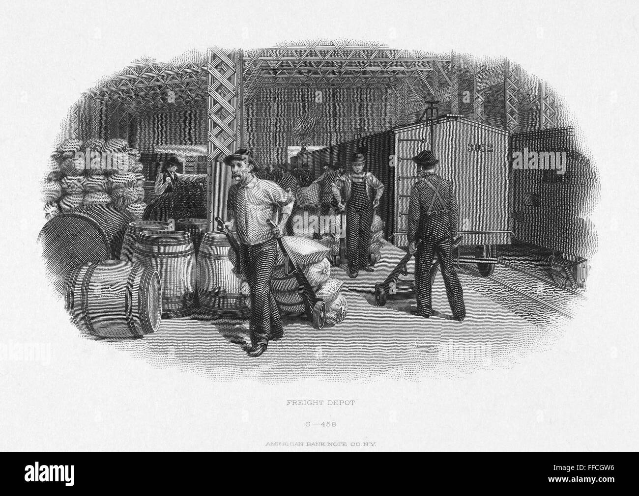 POSTAL SERVICE DEPOT. /nFreight depot for the United States Postal