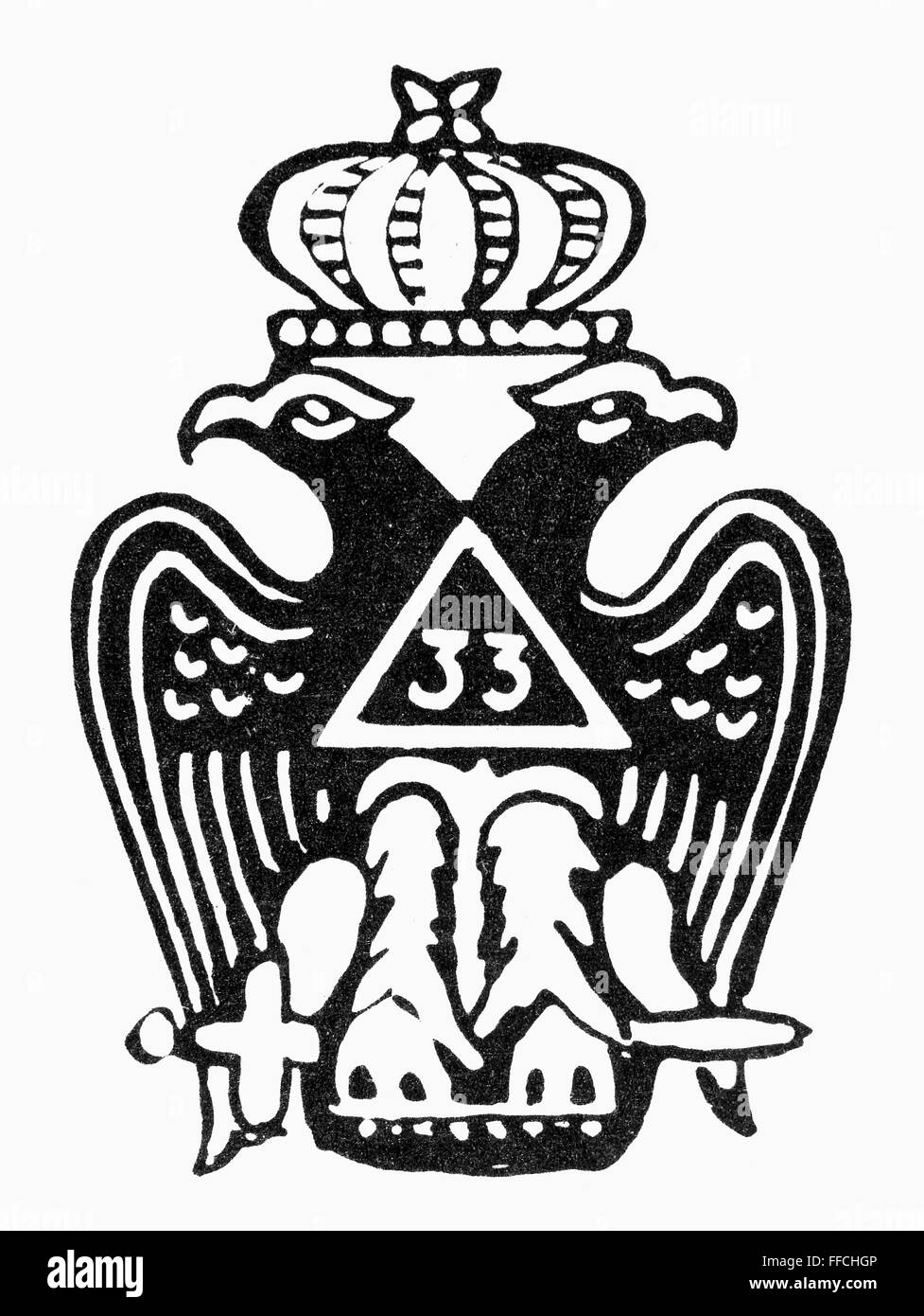 SEAL FREEMASONRY. /nSeal of the 33rd Degree Freemasons Stock Photo Alamy