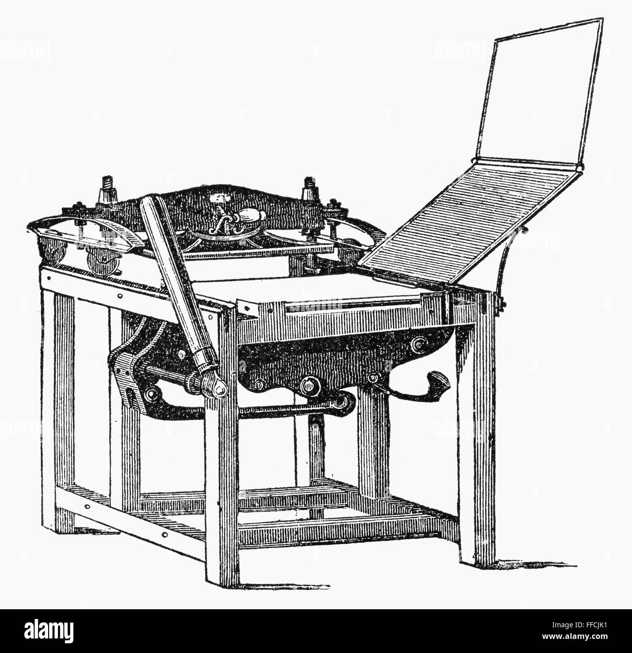 PRINTING PRESS, 1813. /nRuthven printing press, Edinburgh, Scotland