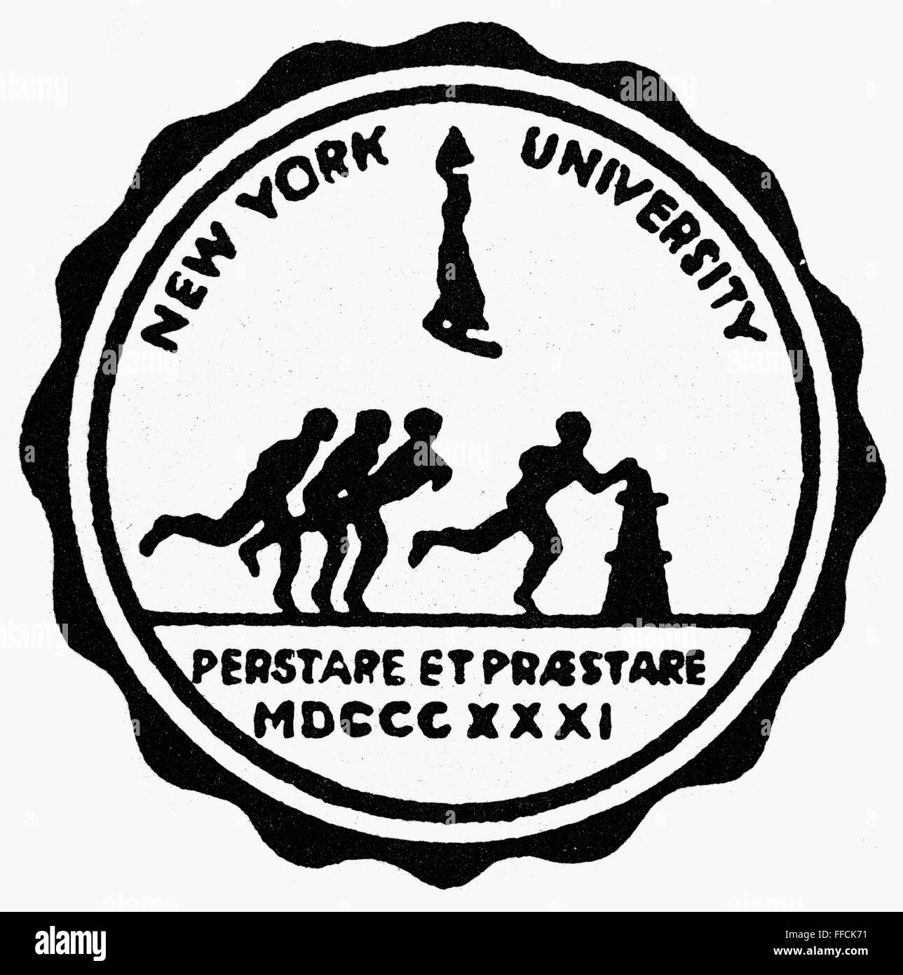 SEAL NEW YORK UNIVERSITY Stock Photo Alamy