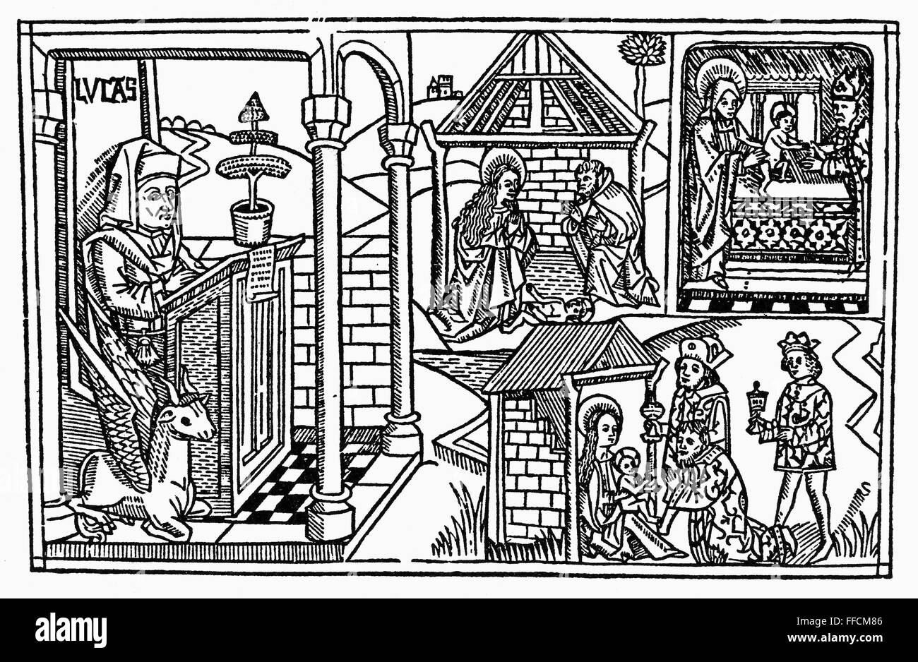 Gospel luke nativity hires stock photography and images Alamy