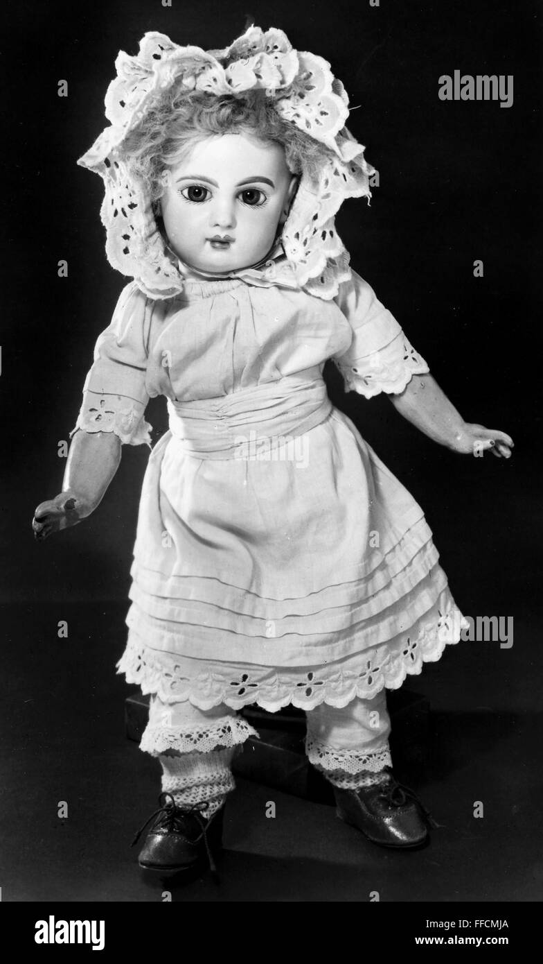 BISQUE DOLL, c1890. /nBisque doll with a jointed composition body, made by Emile Jumeau, French