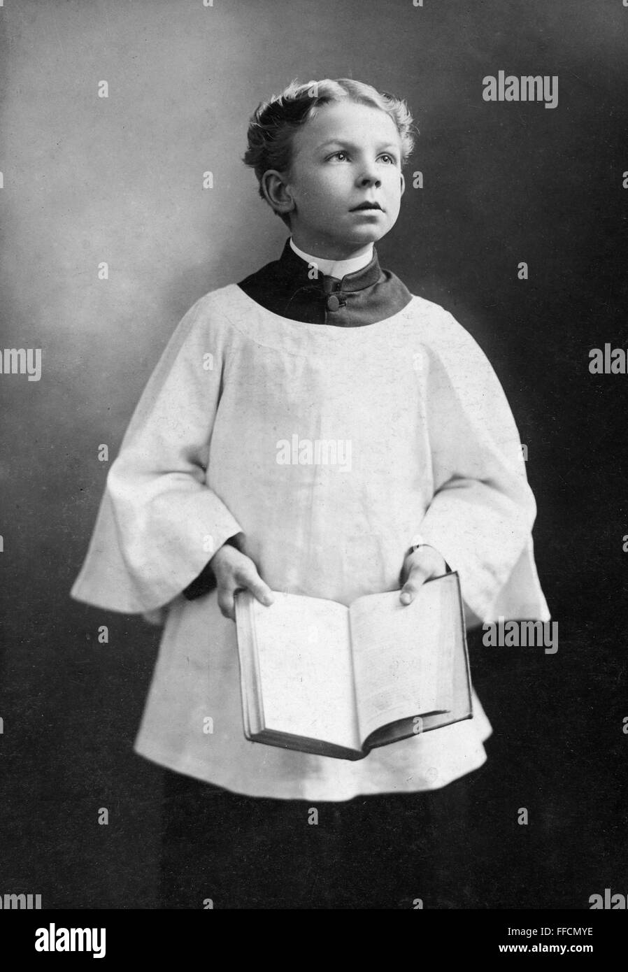 ALTAR BOY, c1900. /nPhotograph, American, c1900 Stock Photo Alamy