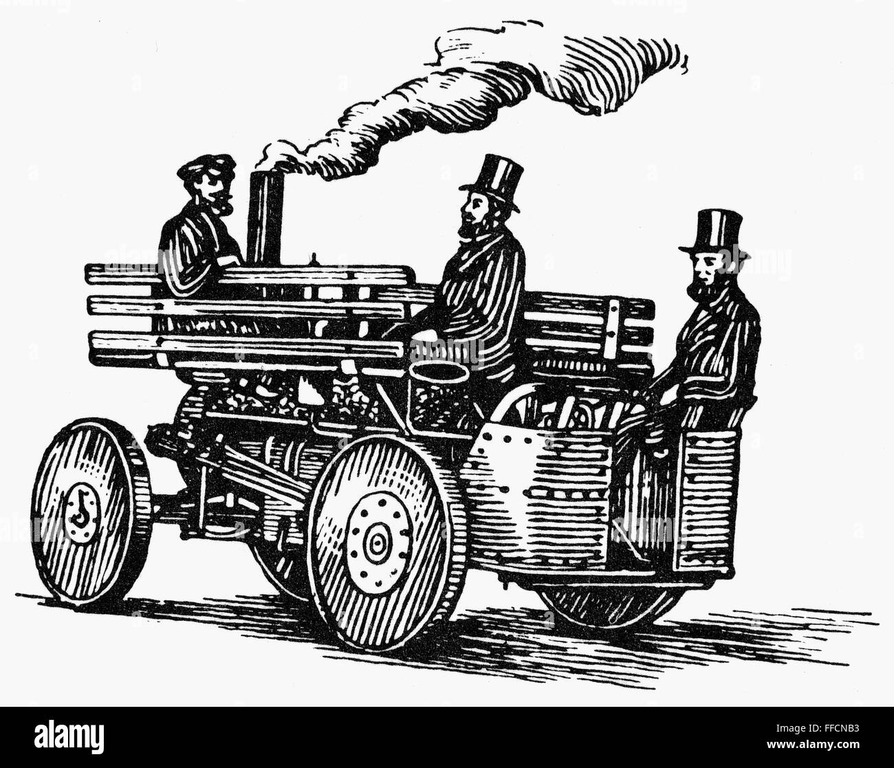 STEAM CARRIAGE, 1860. /nSteam carriage invented by Richard Dudgeon