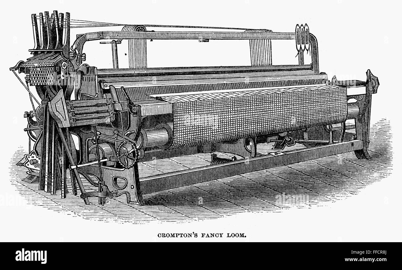 CROMPTON FANCY LOOM. /nFancy loom invented by Samuel Crompton (1753
