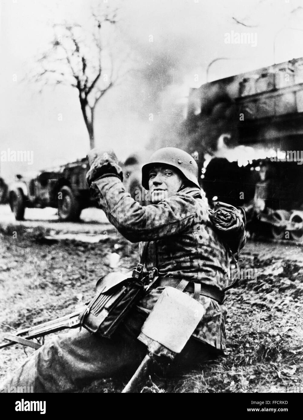 GERMAN INFANTRYMAN, 1944. /nGerman soldier photographed during World ...