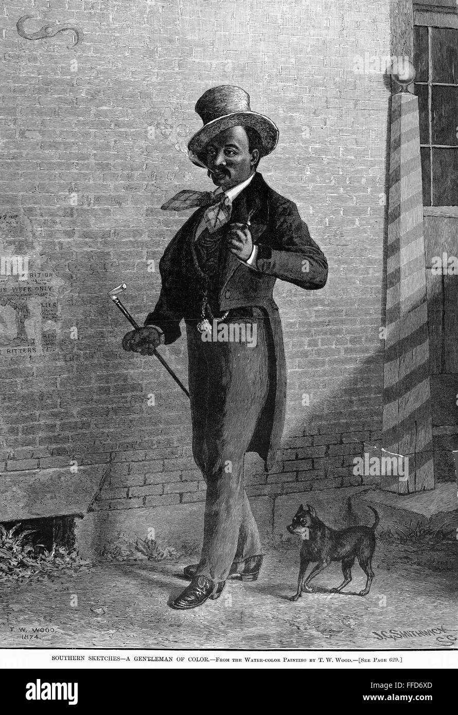 SOUTHERN SKETCHES NEGRO GENTLEMAN OF COLOR AND HIS DOG