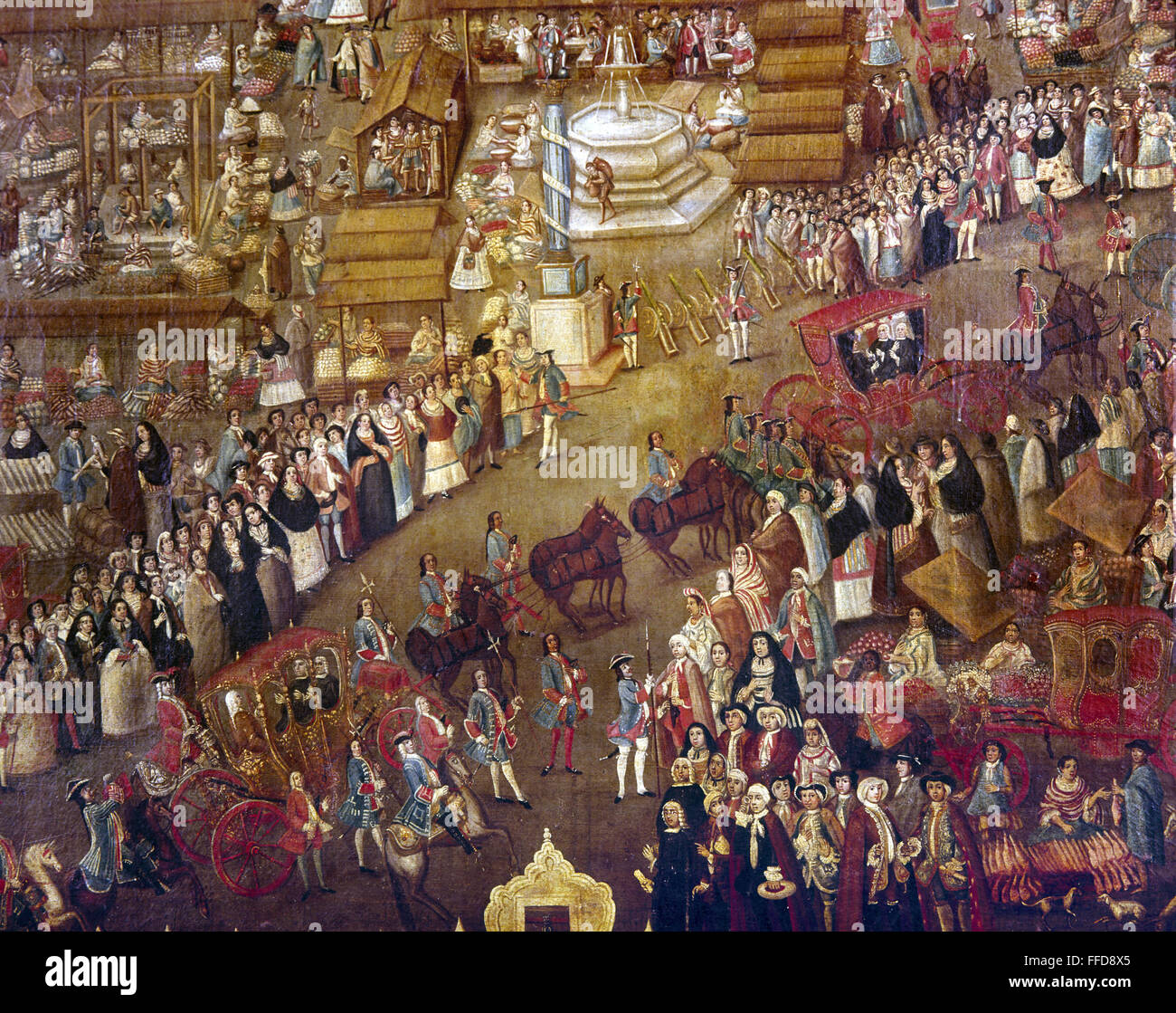 MEXICO VICEROY PROCESSION. /nA viceroy procession takes place in a