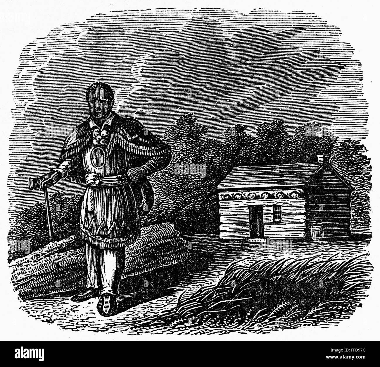 RED JACKET (17561830)./nNative American Seneca chief. Line engraving