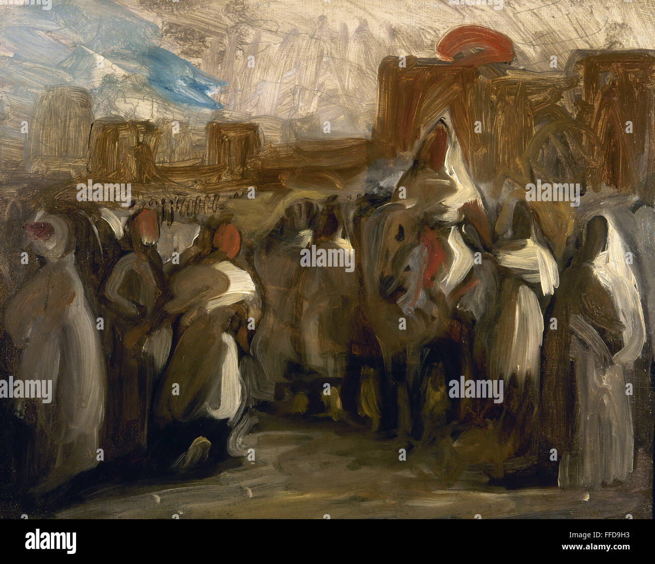 DELACROIX SULTAN, c1845. /n'The Sultan of Morocco Receiving the French