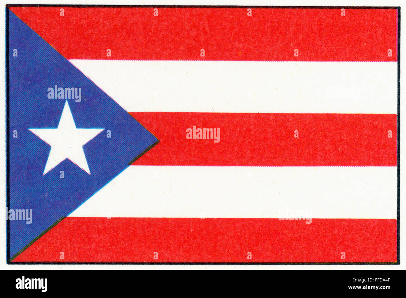 Pouter Rico Flag PUERTO RICO: FLAG Stock Photo - Alamy