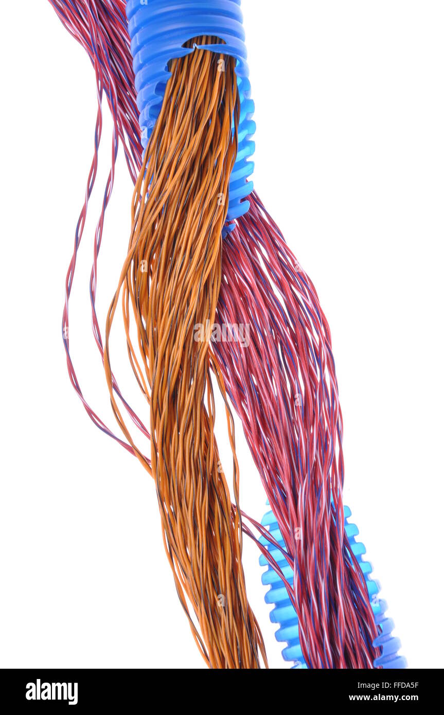 Cables and corrugated cable casing pipes for electrical, computer and