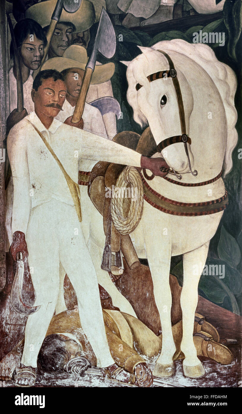 EMILIANO ZAPATA 1879 1919 nMexican Revolutionary Detail Of A Mural EMILIANO ZAPATA 1879 1919 nMexican Revolutionary Detail Of A Mural
