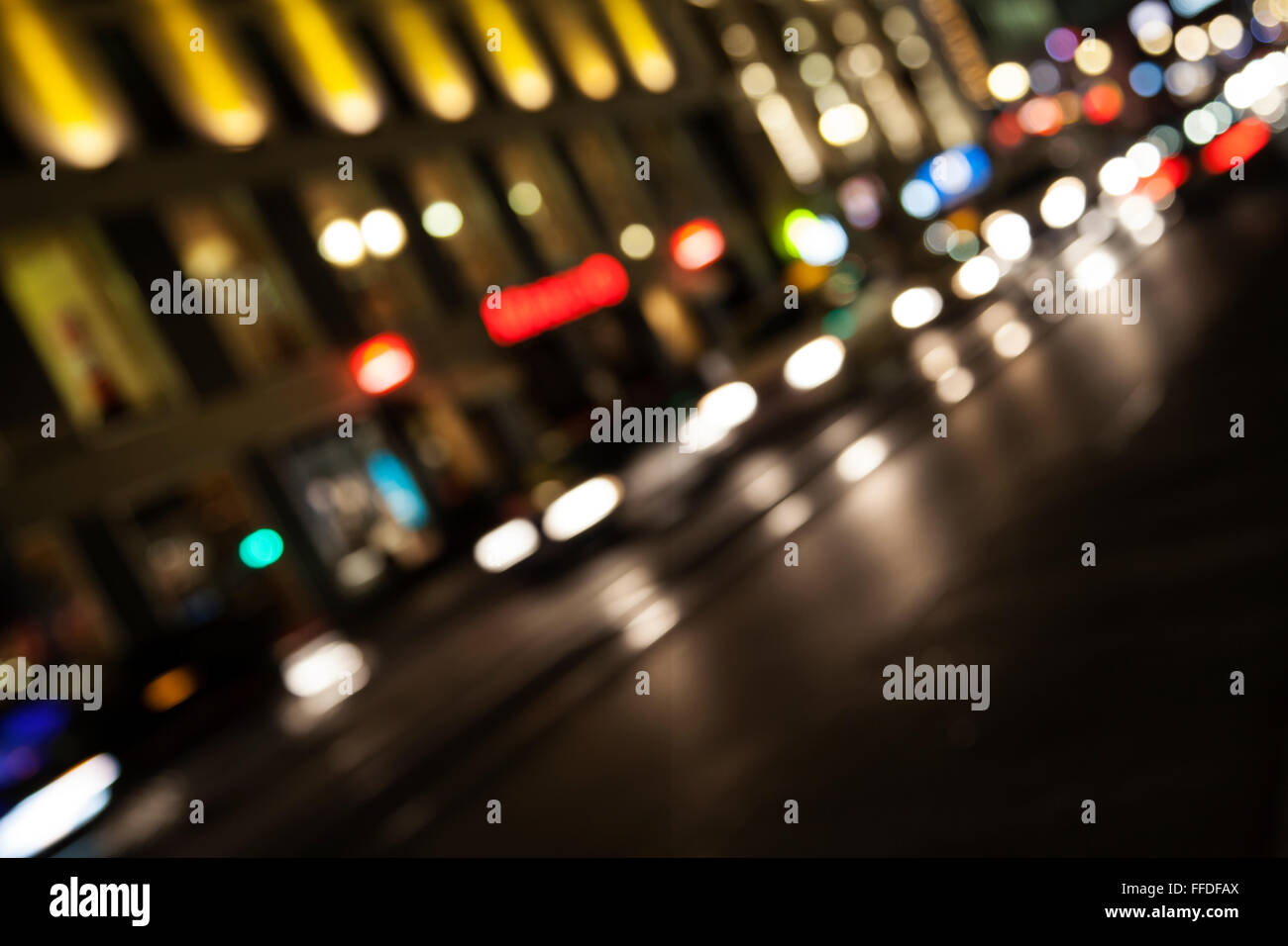 big city lights Stock Photo