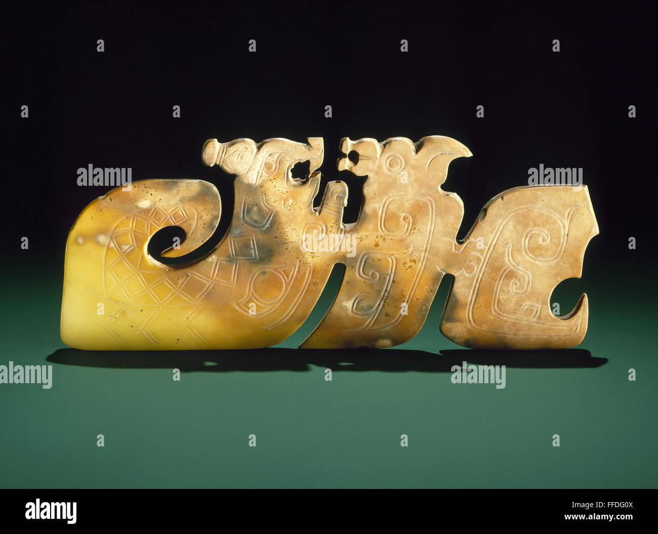 CHINA JADE PLAQUE. /nAnyang period, c13001030 B.C Stock Photo Alamy