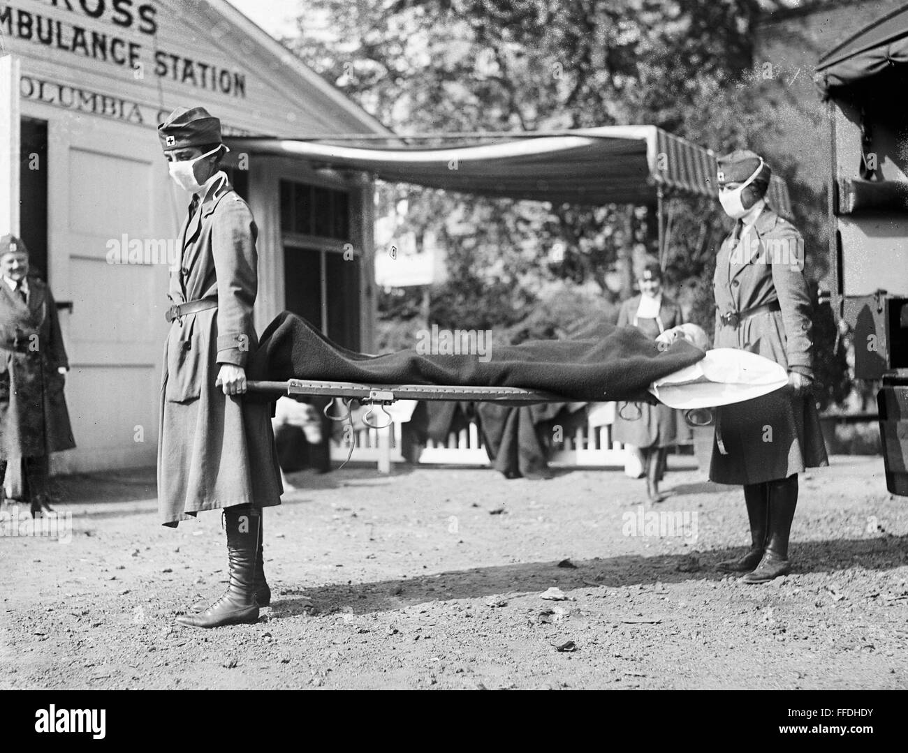 INFLUENZA EPIDEMIC 1918 nRed Cross Workers At Washington D C influenza-epidemic-1918-nred-cross-workers-at-washington-d-c