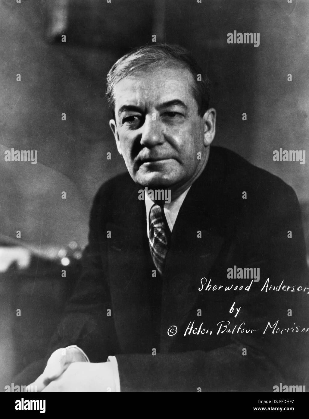 SHERWOOD ANDERSON /n(18761941). American writer. Photograph by Helen