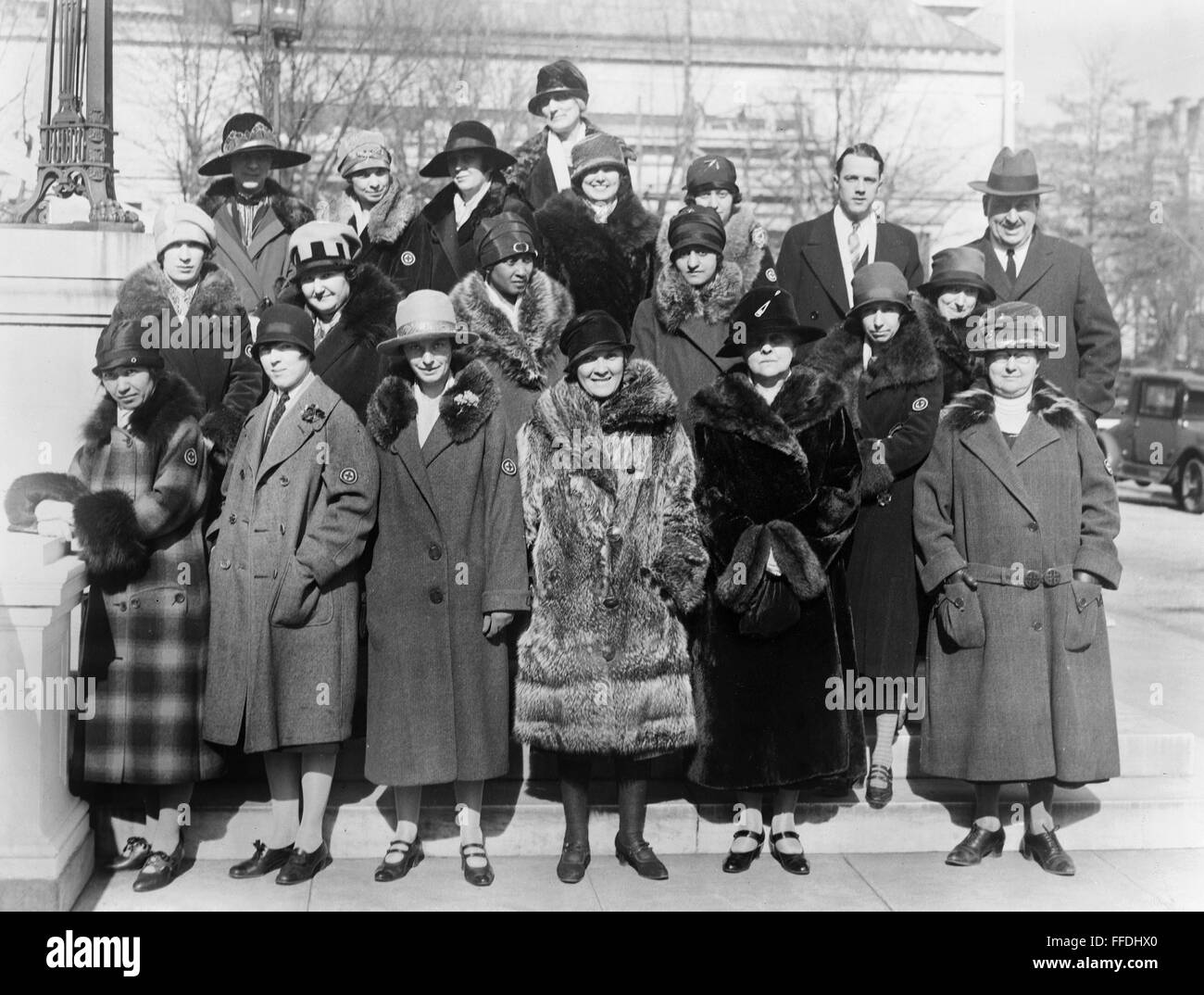 POLICEWOMEN, c1925. /nOfficers of the Women's Police Bureau, Washington, D.C. Photograph, c1925. Stock Photo