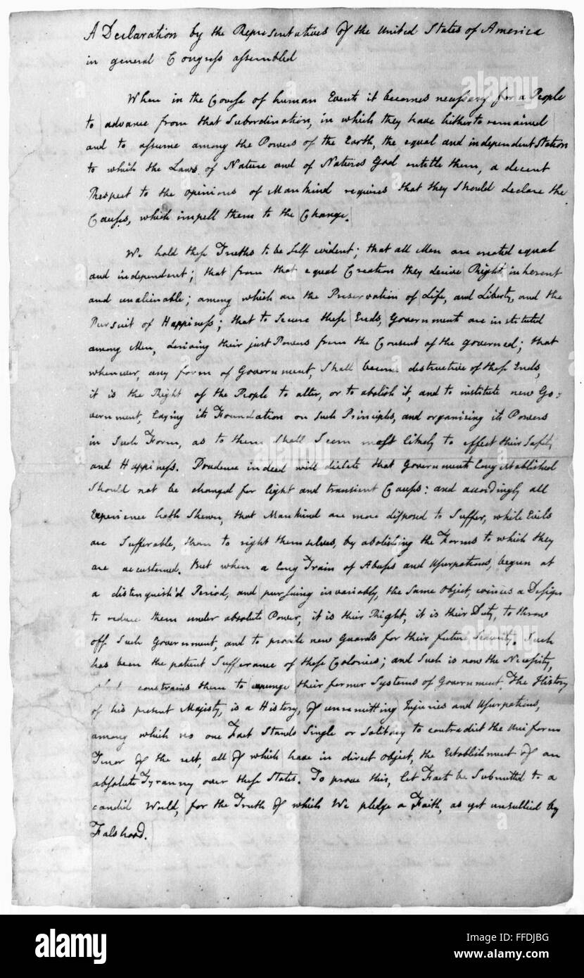 stone copy of the declaration of independence worth