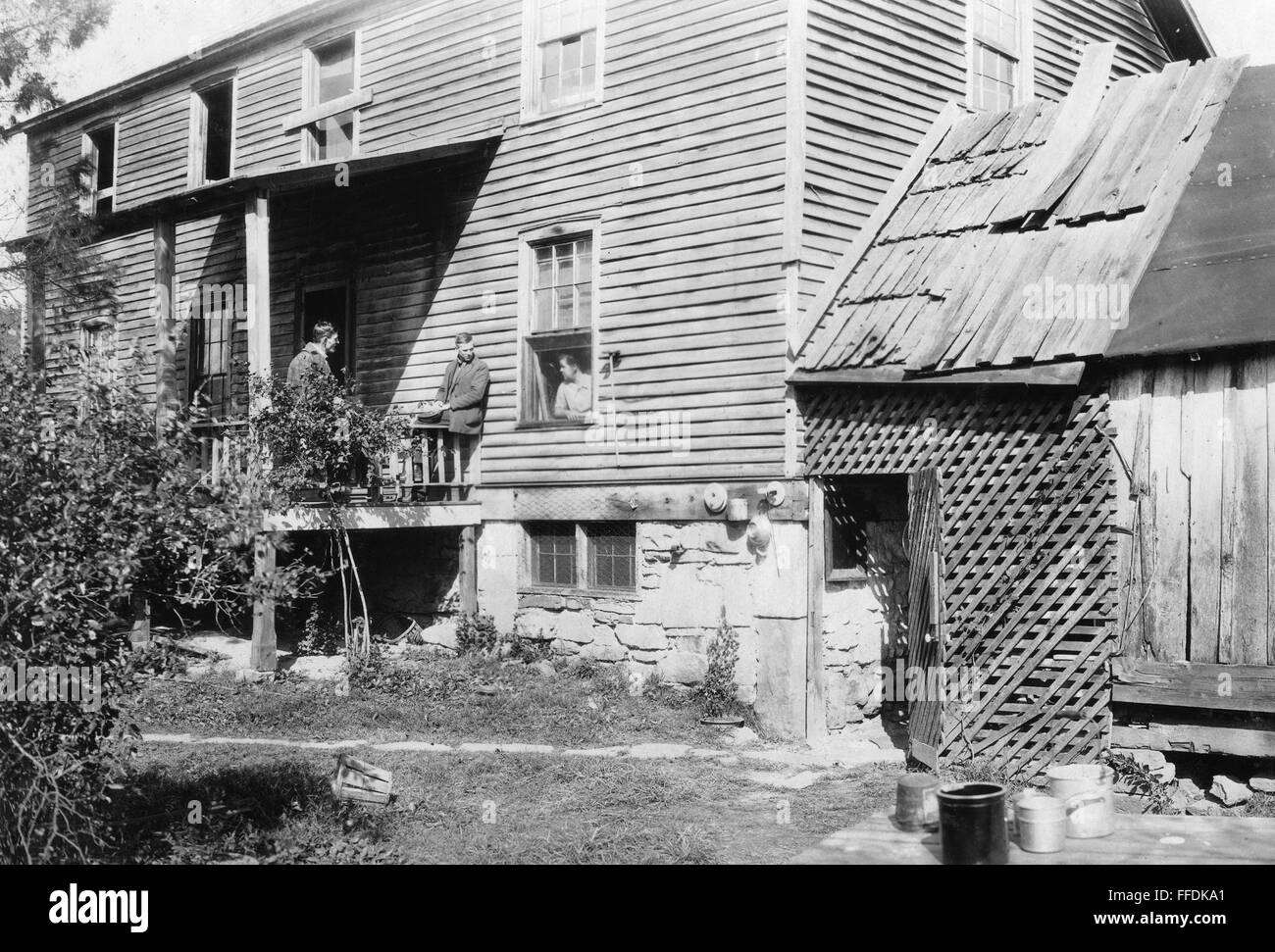WEST VIRGINIA HOME, 1921. /nRundown home of W.A. Copen at Big Chimney