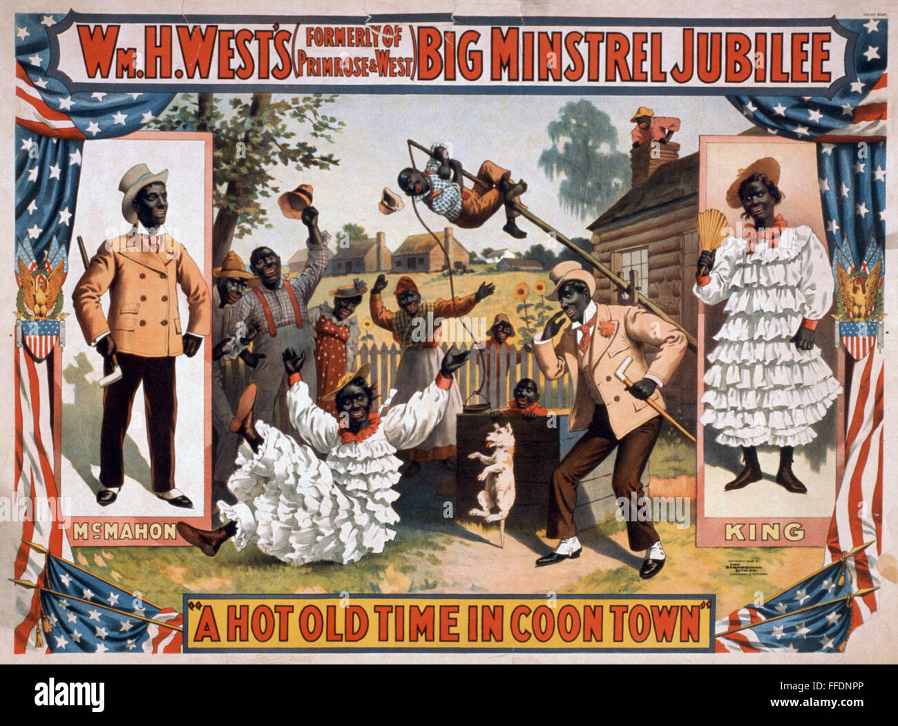 MINSTREL POSTER, c1898. /nLithograph poster, c1898, advertising William