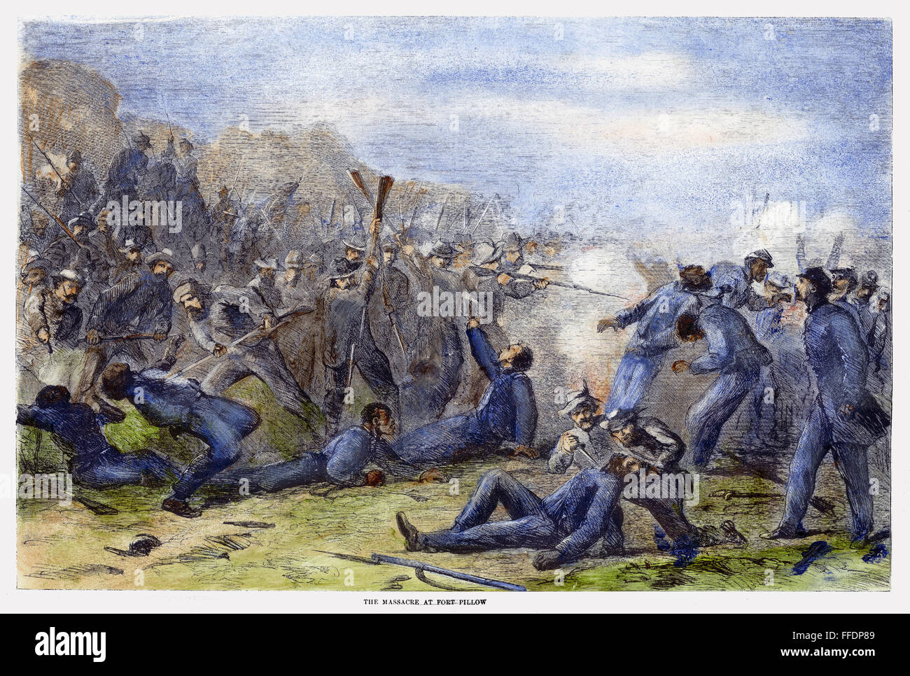 FORT PILLOW MASSACRE, 1864. /nThe capture and 'massacre' of Fort Pillow