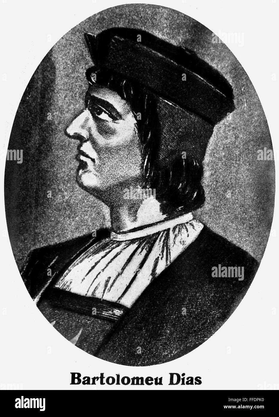 BARTOLOMEU DIAS (c1450-1500). /nPortuguese explorer who discovered the Cape of Good Hope. Undated portrait. Stock Photo