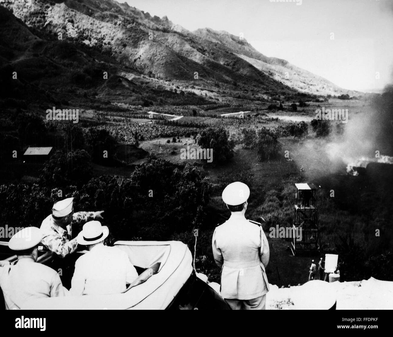 HAWAII: COMBAT TRAINING. /nPresident Franklin D. Roosevelt (seated in ...