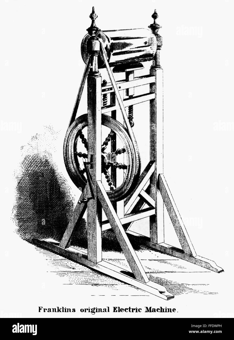 FRANKLIN GENERATOR, c1747. /nElectric generator invented by Benjamin