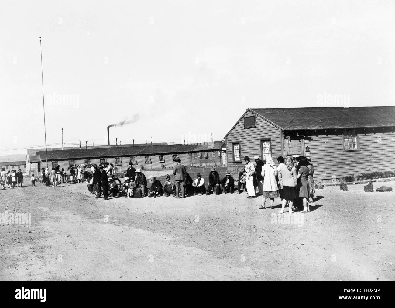 JAPANESE INTERNMENT, 1943. /nJapanese internment camp at Tule Lake, in
