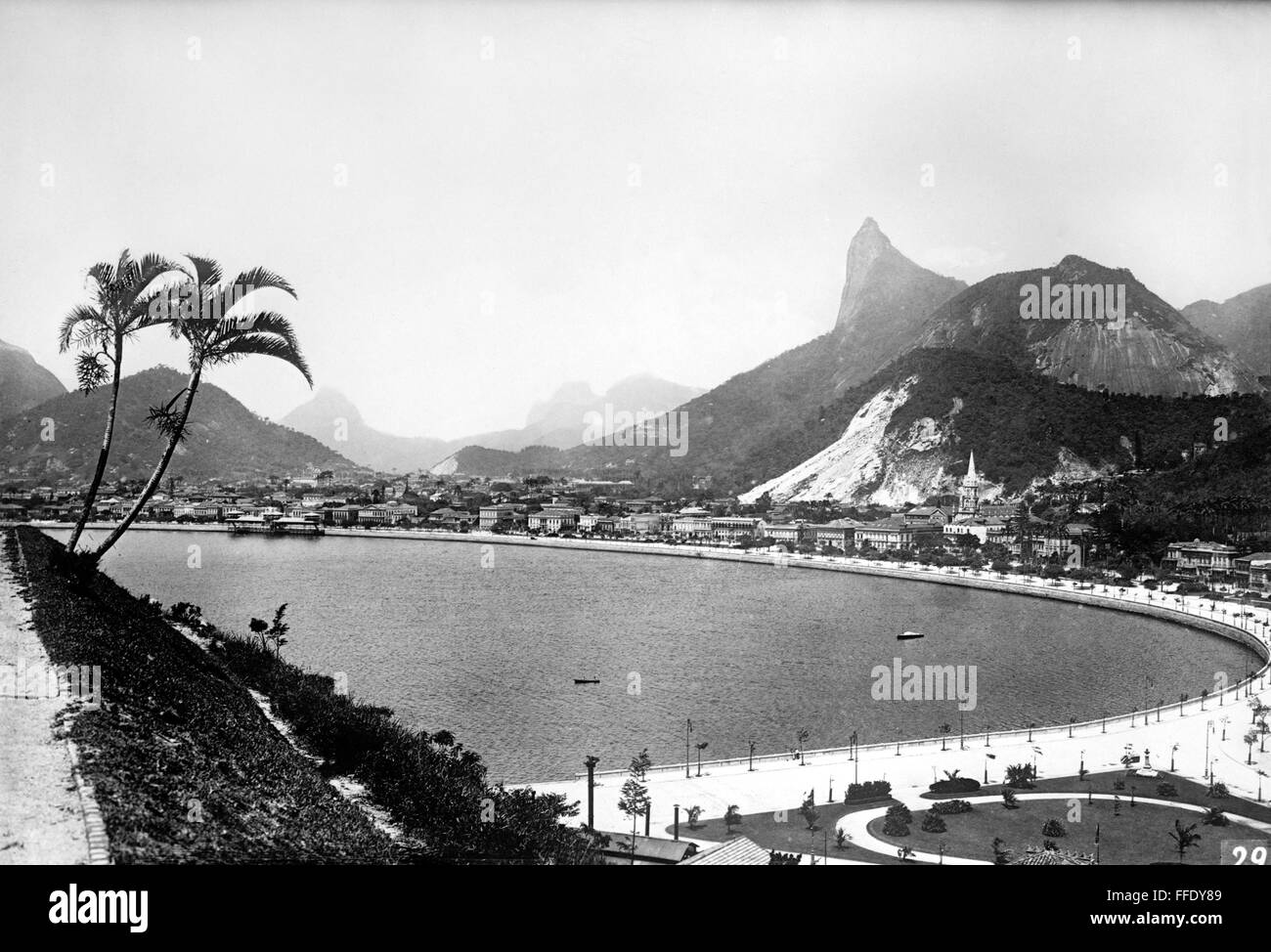 BRAZIL: RIO DE JANEIRO./nInlet of Botafogo in Rio de Janeiro, Brazil. Photograph, early 20th century. Stock Photo