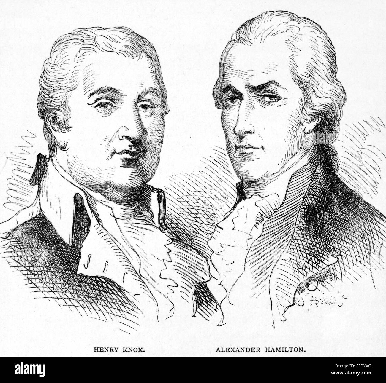 KNOX AND HAMILTON. /nAmerican Revolutionary officer Henry Knox, with