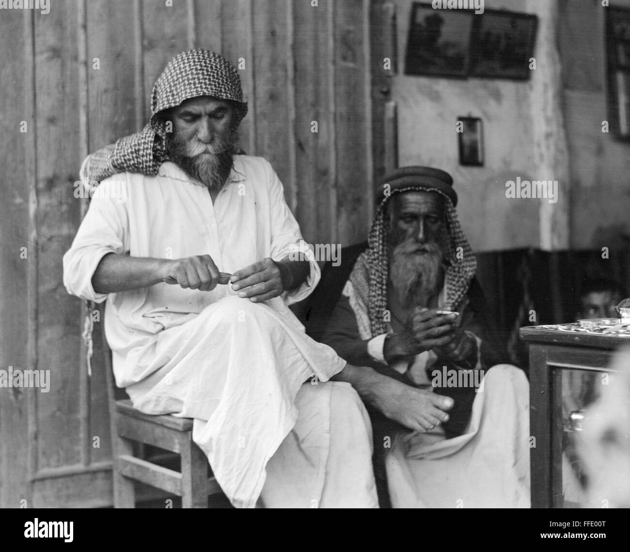 IRAQ: MEN, 1932. /nPhotograph, 1932. Stock Photo